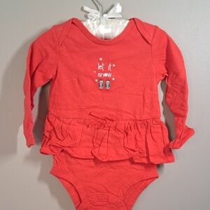 Carter's Organic Red Baby Onesie